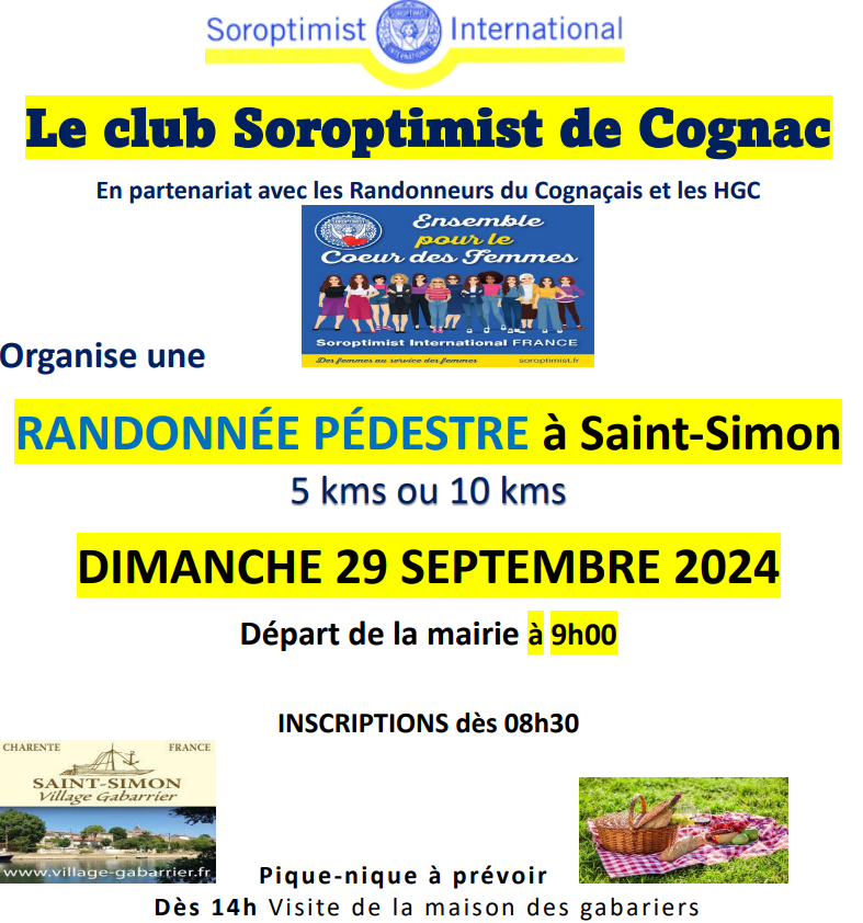 RANDONNÉE PÉDESTRE à Saint-Simon - DIMANCHE 29 SEPTEMBRE 2024